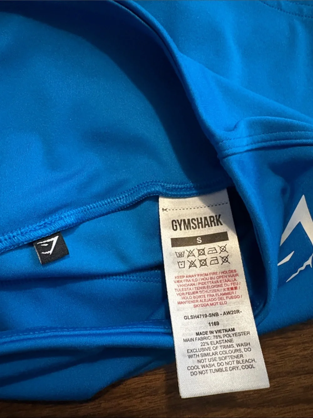 Gymshark Small Training Quad Shorts Royal Blue High Waist Athletic